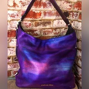 EUC STUNNING Michael Kors Multi Color Leather Hobo Shoulder Bag CUSTOMIZED
